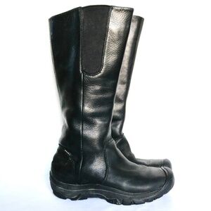 KEEN Silverton Black Leather Tall Winter Waterproof Boots Women's 7.5 Winter